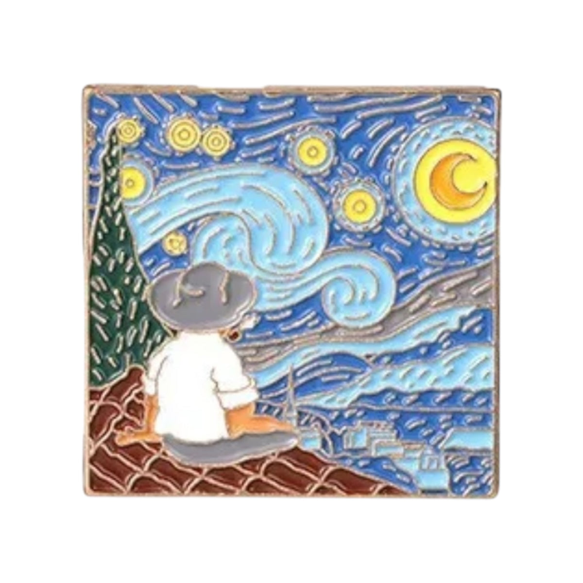 Noche Estrellada Con Van Gogh Pin