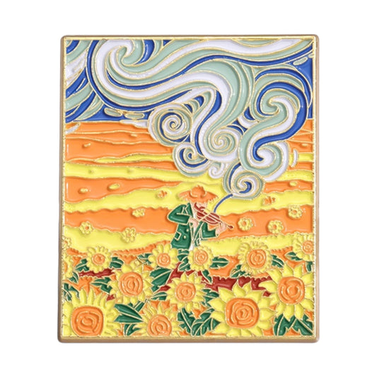 Girasoles y Van Gogh Pin
