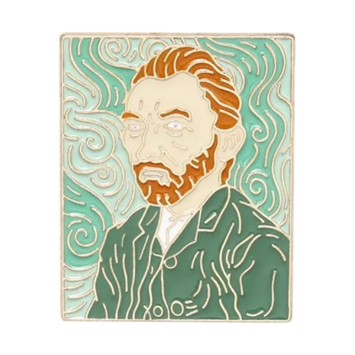 Van Gogh Green Pin