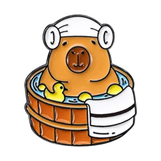 Capibara En La Bañera Pin